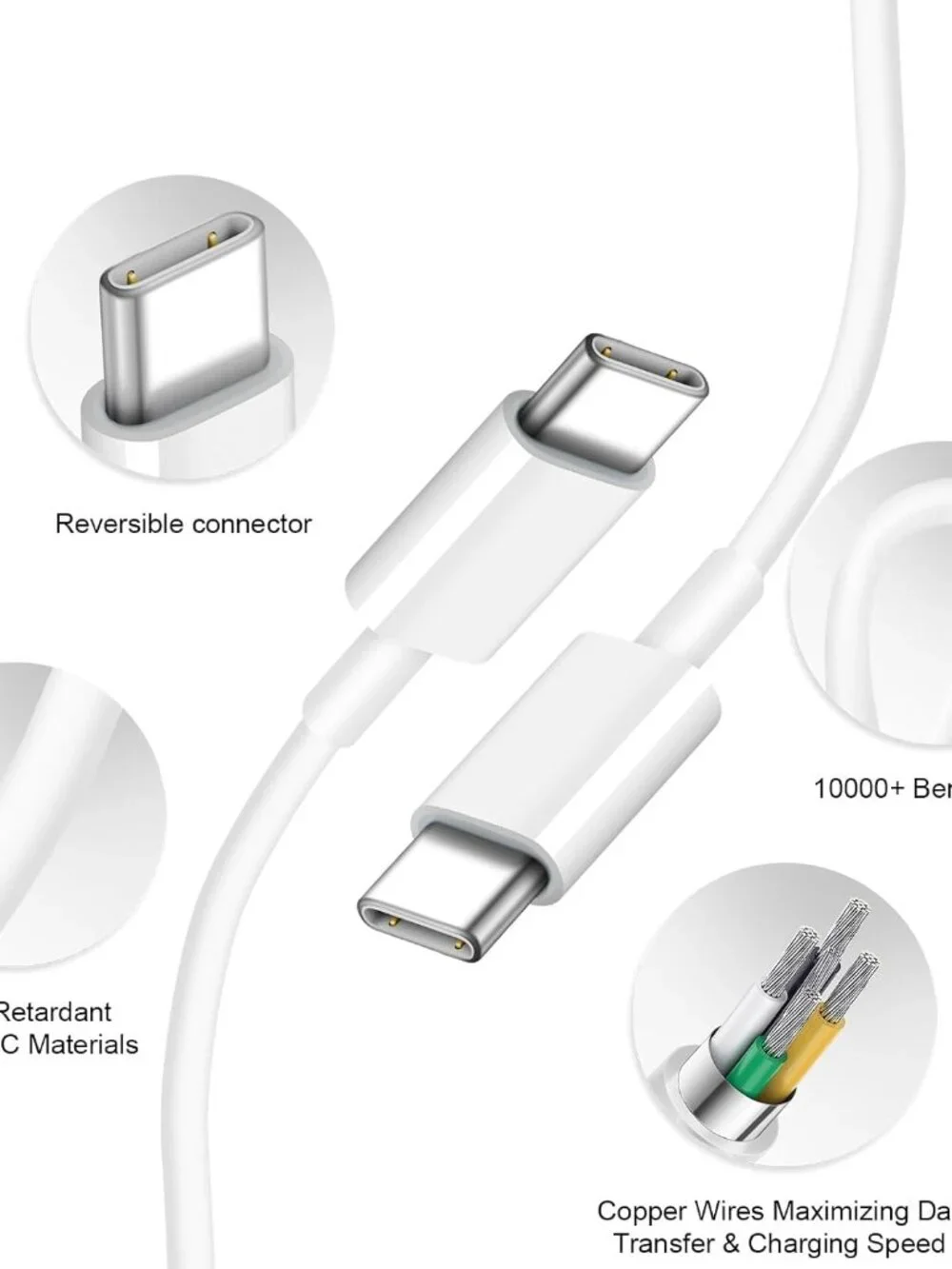2 Lightning Charging Cables with Wall Adapters Apple iPhone Compatible (6 FT)